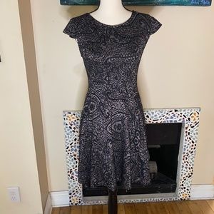 RD Style Black Patterned Dress